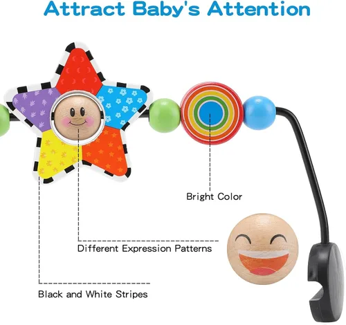 Miniatura 8 de iGRATENS Asiento de bebé para hamaca Baby Bjorn, juguete para hamaca de bebé suave y Bliss, fácil de colocar y quitar, materiales aptos para niños