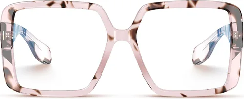 Miniatura 17 de VISOONE Gafas de bloqueo de luz azul TR90 de gran tamaño, accesorios de moda, sin receta para mujeres, Harvard café Malta