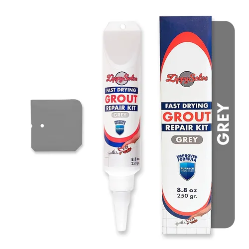 Miniatura 10 de ZippySolve Lechada para Azulejos, Kit de Reparación, Paquete de 2 Rellenos de Lechada, Restaura y Renueva la Línea de Juntas de Azulejos, Tubo