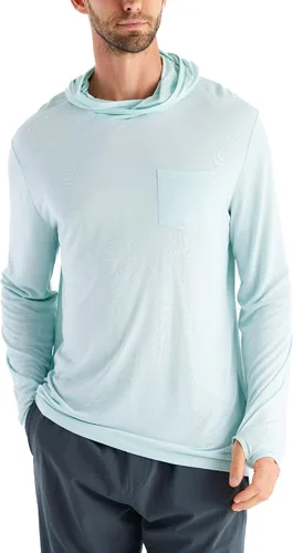 Miniatura 13 de Free Fly Sudadera ligera con capucha para hombre, con protección solar UPF 20+ para hombre, transpirable, manga larga, para pesca