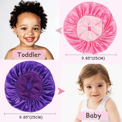 Miniatura 4 de 3 gorros de bebé para dormir, gorro de dormir para bebés, niñas, niños y niños pequeños