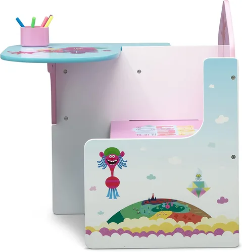 Miniatura 8 de Delta Children Escritorio con silla con contenedor de almacenamiento + diseño y almacenamiento de 6 contenedores organizador de almacenamiento