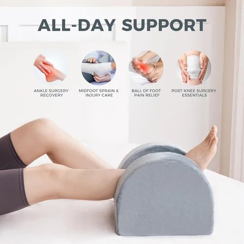 Miniatura 2 de Ganondorf Almohada de reemplazo de rodilla Almohada de extensión de rodilla de cero grado para recuperación poscirugía, elevación de piernas