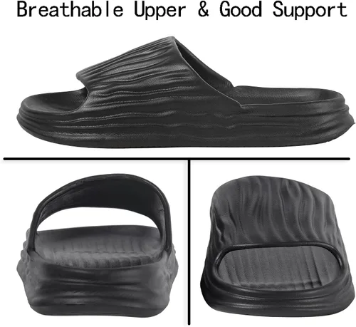 Miniatura 4 de Zapatos de ducha con agujeros de drenaje, se secan rápidamente, antideslizantes, para interiores, hogar, dormitorio, piscina, sandalias de playa