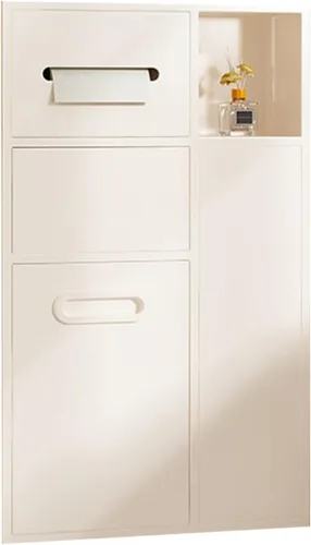 Miniatura 15 de Soporte de papel higiénico empotrado, nicho de acero inoxidable para ducha, soporte para rollo de papel higiénico en pared con almacenamiento, nicho