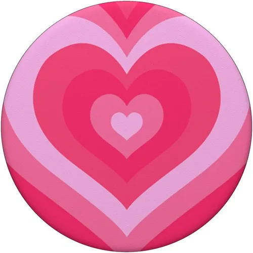 Miniatura 3 de Lindo rosa latte amor café corazón patrón elegante femenino PopSockets estándar PopGrip