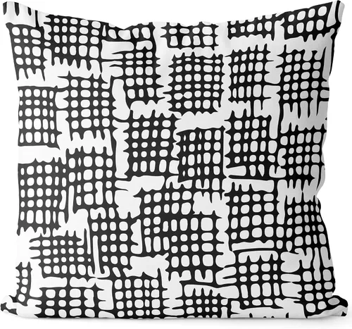 Miniatura 13 de BEDSUM Funda de almohada de microfibra, suave, decorativa, geométrica, abstracta, triangular, funda de cojín cuadrada para sofá, dormitorio, 18 x 18