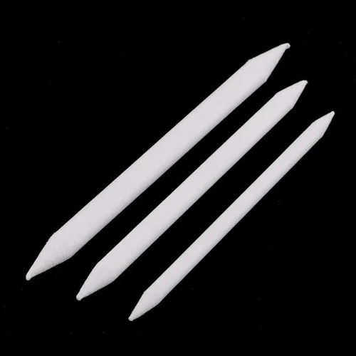 Miniatura 4 de 3 tamaños de mezcla de tocón, herramientas de dibujo artístico, lápices de arte, lápices de dibujo, bolígrafos blancos para artistas, estudiantes