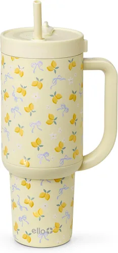 Miniatura 41 de Ello Oasis Botella de Agua de Acero Inoxidable de 30oz - Flower Quilt Colcha de flores