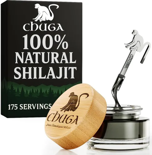 Chuga Shilajit puro del Himalaya para hombres y mujeres | Shilajit orgánico cosechado 16,000 pies | Probado en laboratorio en Estados Unidos, ácido