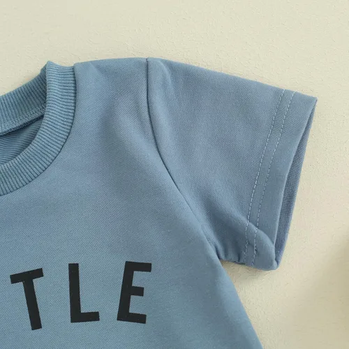 Miniatura 26 de Conjunto de camiseta de manga corta para bebé niño y niña, camiseta de manga corta, pantalones cortos casuales, ropa para recién nacidos, 6, 12, 18