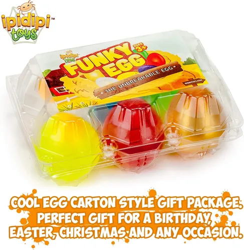 Miniatura 7 de IPIDIPI TOYS Huevos Coloridos Explosión, Paquete de 6 Juguetes Blanditos – Divertido Juguete para Aliviar el Estrés, Recuerdos de Fiesta