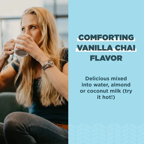 Miniatura 4 de Ancient Nutrition Proteína de colágeno en polvo, proteína de colágeno múltiple Beauty + Sleep con vitamina C, vainilla chai, péptidos de colágeno