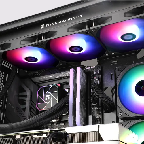 Miniatura 6 de Thermalright Aqua Elite 360 V3 Enfriador de CPU de refrigeración por agua, 3 ventiladores PWM ARGB con rodamientos S-FDB, bomba controlada PWM