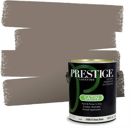 Miniatura 77 de Prestige Paints - 2 en 1, pintura base y pintura de exterior, P500-N-SW7020 SW6991-PCM
