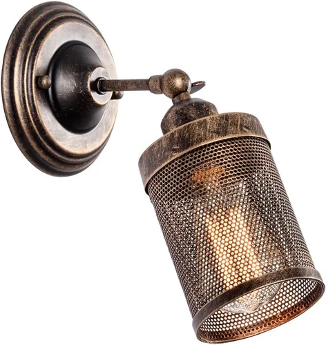 Miniatura 4 de Lámpara de pared industrial vintage, 2 unidades, accesorios rústicos estilo Edison, lámpara de pared LED retro de metal de una sola cabeza