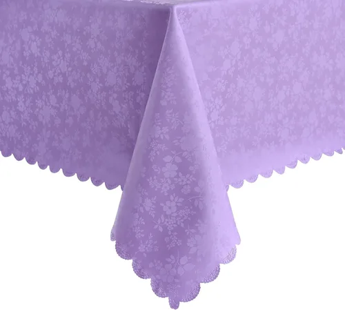 Miniatura 66 de Romanstile Mantel de poliuretano resistente a las manchas y a las arrugas, mantel para comedor/fiesta/camping interior y exterior, lavable, de Flor