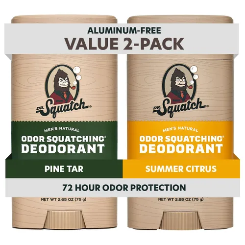 Miniatura 18 de Dr. Squatch Desodorante natural para hombres, sin aluminio, Summer Citrus + Cool Fresh Aloe, 2.65 oz, 2