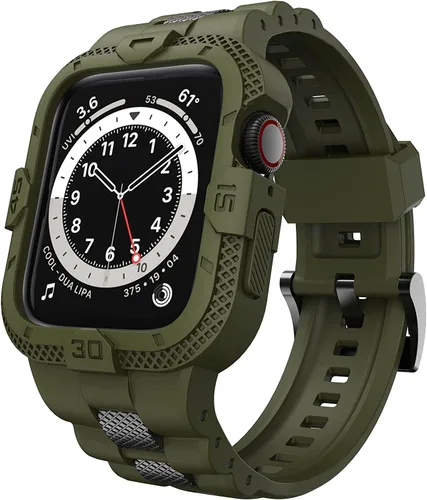 Miniatura 12 de Bands Compatible for Apple Watch Band 41mm 40mm 38mm, Men Sport Rugged Band with Protective Case for Watch Series 9 8 7/Series 6 SE 5 4 3
