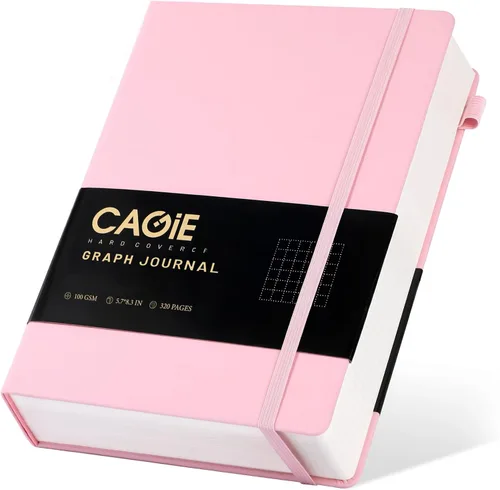Miniatura 10 de CAGIE Cuaderno rayado, 320 páginas cuaderno rayado grueso para la universidad, papel de 100 g/m², diarios de tapa dura de cuero A5 para escribir Azul