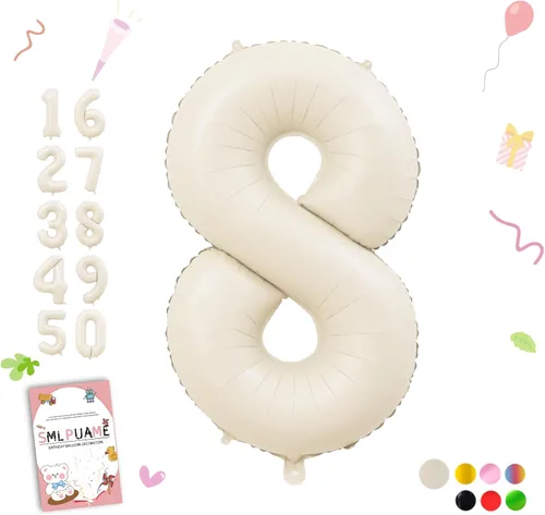 Miniatura 153 de Globos de números de 40 pulgadas del 0 al 9 dorados grandes del número 0, globos digitales para suministros de decoración de celebración de fiesta