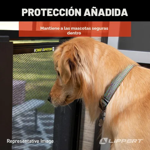 Miniatura 5 de Lippert Components 859794 Protector de pantalla de aluminio para puerta de entrada de caravana Screen Defender, 30 pulgadas