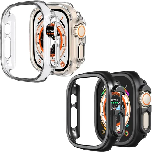 Miniatura 24 de Funda rígida de policarbonato compatible con Apple Watch Ultra 3/2/1 de 1.732 pulgadas, resistente a impactos, a prueba de golpes, con borde