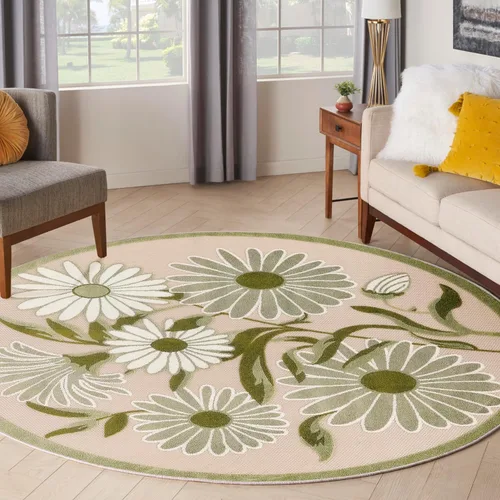 Miniatura 58 de Nourison Home Aloha - Alfombra beige de 2 pies 3 pulgadas x 12 pies, fácil de limpiar, no se desprende, para dormitorio, sala de estar, comedor