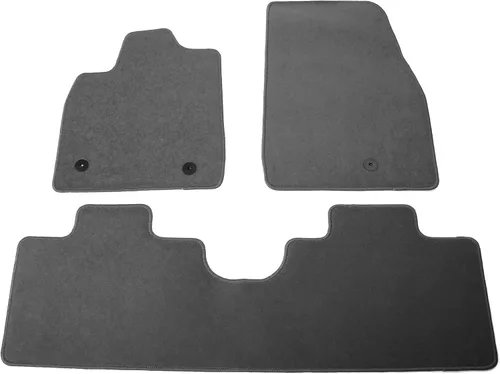 Miniatura 10 de IKON MOTORSPORTS, Alfombrillas compatibles con Ford Mustang Mach-E 2021-2024, forro de nailon beige para automóvil delantero y trasero, juego de 3