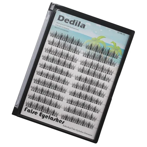 Miniatura 7 de 340 pestañas postizas en racimo de cola de pez, pestañas postizas individuales, naturales, suaves y ligeras, rizo D, extensiones de pestañas