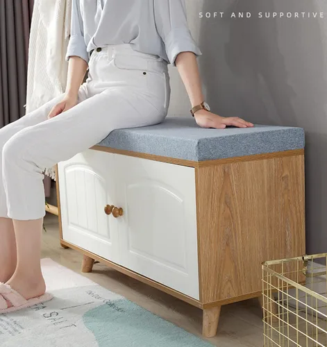 Miniatura 3 de Cojín de banco para exteriores e interiores, lavable, cojín de asiento antideslizante para almacenamiento de zapatos, piano, comedor, columpio