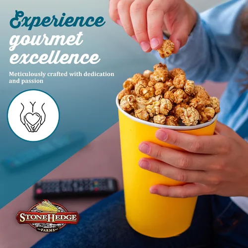 Miniatura 5 de Stonehedge Farms Palomitas de maíz con sabor a caramelo salado, tina grande de 32 onzas, perfectas para vacaciones y Navidad, aperitivos dulces