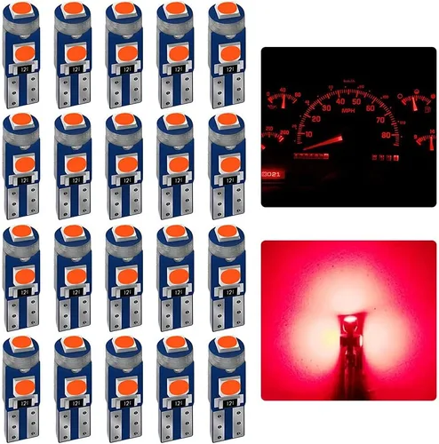 Miniatura 12 de AUXLIGHT 20 bombillas LED T5 para tablero de instrumentos 3030 chipsets 74 37 27 17 2721 reemplazos para puerta interior cúpula panel