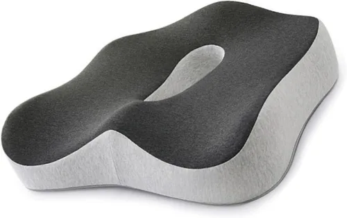 Miniatura 10 de Cojín de asiento de espuma viscoelástica, cojines ergonómicos de espuma viscoelástica grandes, para silla de oficina, asientos de automóvil, avión