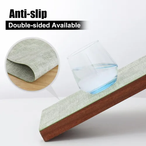 Miniatura 3 de Homaxy Juego de 6 manteles individuales de piel sintética resistentes al calor para mesa de comedor, impermeables, lavables, lavables, manteles