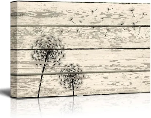 Miniatura 15 de wall26 - Obra de arte con estampado de madera de ciervo en bosque de abedules - Lienzo rústico para pared, arte para el hogar - 16 x 24 pulgadas