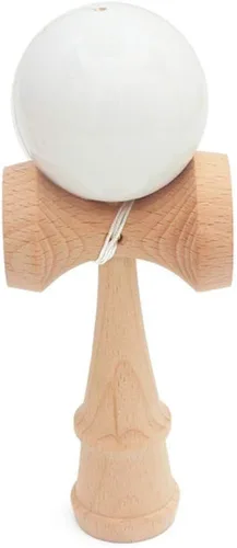 Miniatura 4 de Pelota de juguete para deportes al aire libre de madera para adolescentes, bola de Kendama, pintura de PU de 7.3 in, cuerdas profesionales para Negro