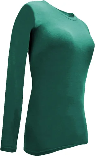 Miniatura 175 de Natural Uniforms Camiseta Under Scrub para mujer, cuello redondo, manga larga, paquete de 3, paquete múltiple de 3