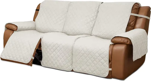 Miniatura 21 de Easy-Going Funda para Sillón Reclinable de Dos Plazas, Funda de Sofá Reversible para Sillón Reclinable Doble, Funda de Sofá Dividida para Cada