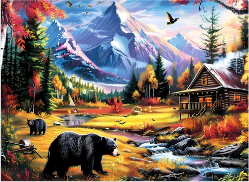 Miniatura 11 de Rompecabezas para adultos, 500 piezas, rompecabezas de elefante y tigre para adultos, niños y ancianos, rompecabezas de animales de pavo real, 500