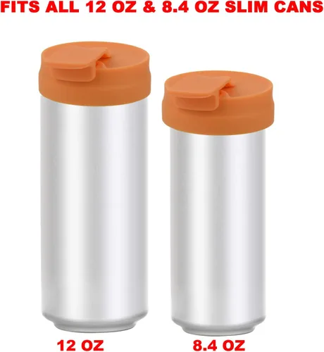 Miniatura 5 de Tapas delgadas de silicona para latas delgadas, protector para latas delgadas, botellas de cerveza, refrescos, bebidas energéticas