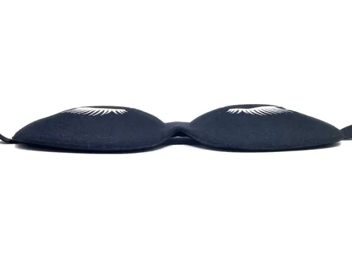 Miniatura 3 de Sujetador de pestañas, cubierta protectora 3D para máscara de dormir para extensiones de pestañas, color negro, paquete de 6