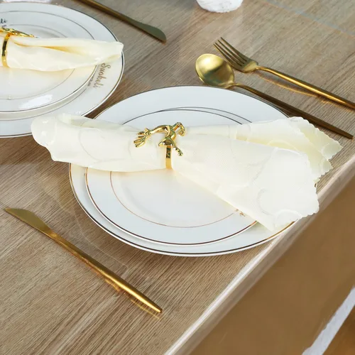Miniatura 5 de Mixweer Protector Cubierta de Mesa de Vinilo Transparente Impermeable Mantel de Plástico para Mesa de Comedor Mantel de Encaje Blanco para Mesas