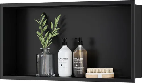 Miniatura 23 de Neodrain Nicho de ducha empotrado, gabinete de almacenamiento de baño, tamaño interior de 12 x 12 pulgadas, inserto de nicho de pared de baño