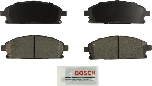 BOSCH BE691 Juego de pastillas de freno de disco de cerámica azul - Compatible con Infiniti Q45, QX4; Nissan Pathfinder, X-Trail; FRONT