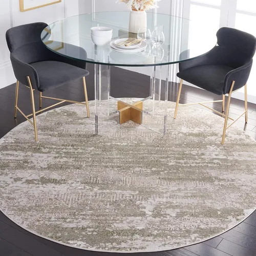 Miniatura 16 de SAFAVIEH Meadow Collection - Alfombra decorativa de 2 x 5 pies, beige y rosa, diseño abstracto moderno, no desprende pelusa y de fácil cuidado