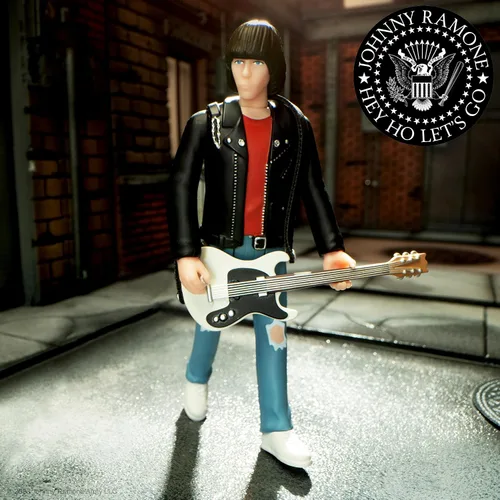 Miniatura 4 de Super7 Johnny Ramone - Figura de acción de Johnny Ramone de 3.75" con accesorio, colección de música clásica, coleccionables y juguetes retro