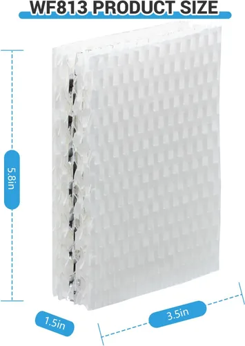 Miniatura 2 de WF813 - Filtro humidificador compatible con Equate EQWF813, EQ-2119-UL, Relion RCM-832N RCM832, ProCare PCWF813, PCCM-832N, filtro de mecha
