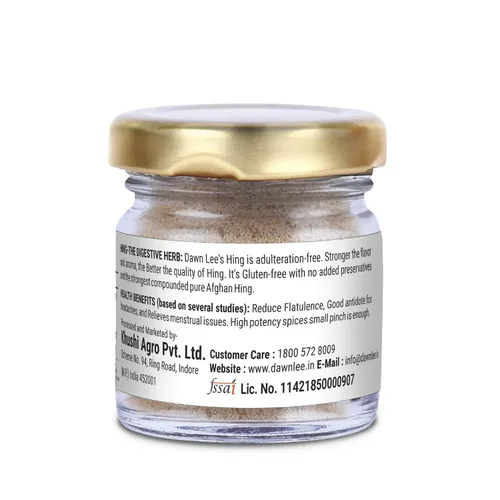 Miniatura 4 de Dawn Lee Pure Raw Hing (Asafoetida) 0.18 oz Polvo de Asafoetida Premium Sustituto de ajo y cebolla Sin gluten, sin sal, vegano Ayuda