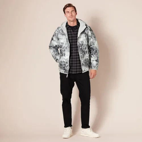 Miniatura 8 de Tienda Essentials Men's Lightweight Water-Resistant Packable Hooded Puffer Jacket